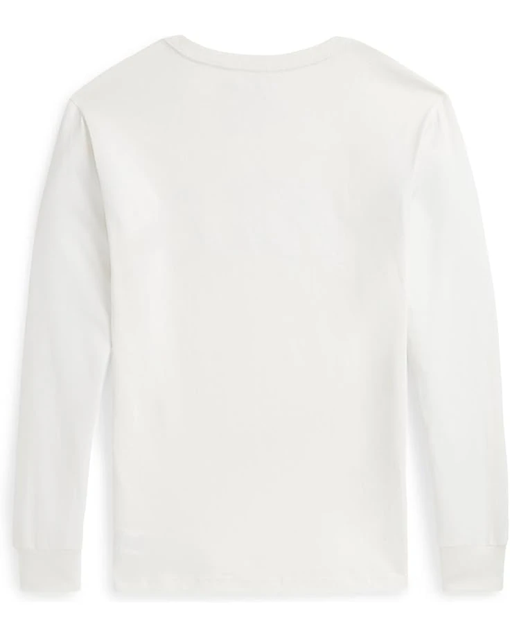 Polo Ralph Lauren Kids Plaid-Logo Cotton Jersey Long Sleeve Tee (Big Kid) | Shirts & Tops 2 Polo Ralph Lauren Kids Plaid-Logo Cotton Jersey Long Sleeve Tee (Big Kid) | Shirts & Tops - Image 2