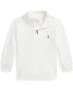 Polo Ralph Lauren Kids Cotton Interlock Quarter-Zip Pullover (Infant) | Sweaters