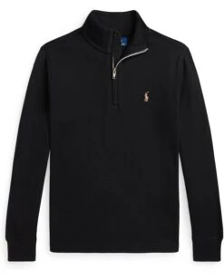 Polo Ralph Lauren Kids Cotton Interlock Quarter-Zip Pullover (Big Kid) | Sweaters 8 Polo Ralph Lauren Kids Cotton Interlock Quarter-Zip Pullover (Big Kid) | Sweaters -The Kiddie Closet 613RC4v1ZDL. AC SR736920