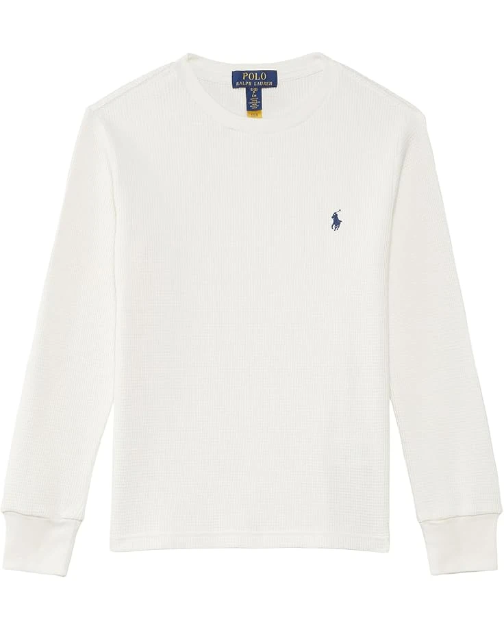 Polo Ralph Lauren Kids Waffle-Knit Cotton Long Sleeve Tee (Big Kids) | Shirts & Tops 1 Polo Ralph Lauren Kids Waffle-Knit Cotton Long Sleeve Tee (Big Kids) | Shirts & Tops