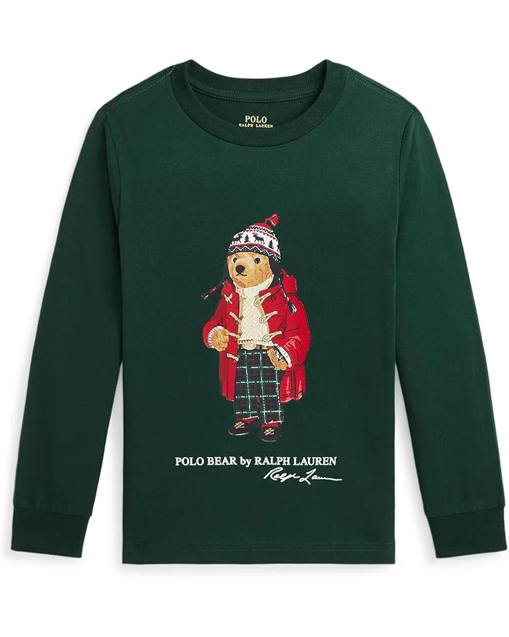 Polo Ralph Lauren Kids Polo Bear Cotton Long Sleeve Tee (Toddler/Little Kid) | Shirts & Tops 1 Polo Ralph Lauren Kids Polo Bear Cotton Long Sleeve Tee (Toddler/Little Kid) | Shirts & Tops