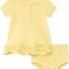 Polo Ralph Lauren Kids Ruffled Cotton Polo Dress & Bloomer (Toddler) | Dresses