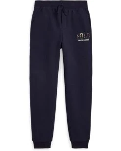 Polo Ralph Lauren Kids Plaid-Logo Fleece Jogger Pants (Big Kid)