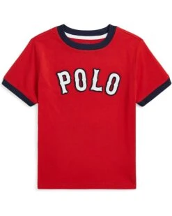 Polo Ralph Lauren Kids Baseball-Logo Cotton Jersey Tee (Toddler/Little Kid) | Shirts & Tops -The Kiddie Closet 61RzO R8O4L. AC SR736920