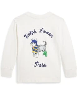 Polo Ralph Lauren Kids Dog-Print Cotton Long Sleeve Tee (Infant) | Shirts & Tops -The Kiddie Closet 61UJEfrmdNL. AC SR736920