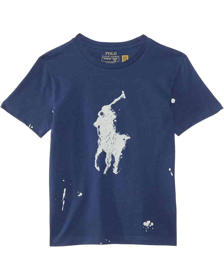 Polo Ralph Lauren Kids Big Pony Paint-Splatter-Print Cotton Tee (Toddler/Little Kid) | Shirts & Tops 1 Polo Ralph Lauren Kids Big Pony Paint-Splatter-Print Cotton Tee (Toddler/Little Kid) | Shirts & Tops