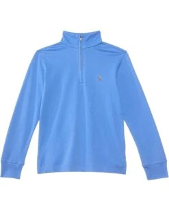 Polo Ralph Lauren Kids Cotton Interlock Quarter-Zip Pullover (Toddler/Little Kid) | Hoodies & Sweatshirts