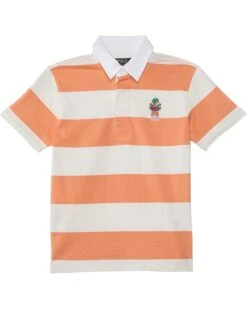 Polo Ralph Lauren Kids Polo Bear Short-Sleeve Rugby Shirt (Toddler/Little Kid) | Shirts & Tops