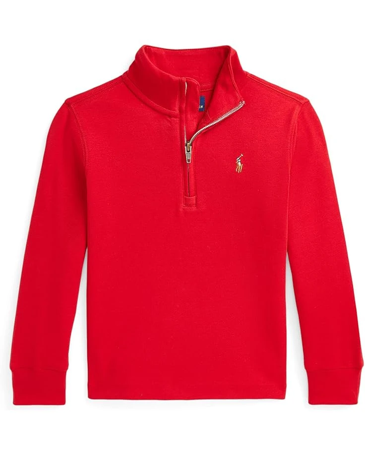 Polo Ralph Lauren Kids Cotton Interlock Quarter-Zip Pullover (Toddler/Little Kids) | Hoodies & Sweatshirts 4 Polo Ralph Lauren Kids Cotton Interlock Quarter-Zip Pullover (Toddler/Little Kids) | Hoodies & Sweatshirts - Image 4