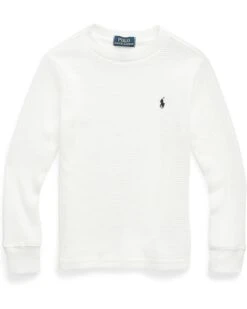 Polo Ralph Lauren Kids Waffle-Knit Cotton Long Sleeve Tee (Toddler/Little Kids) | Sweaters