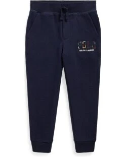 Polo Ralph Lauren Kids Plaid-Logo Fleece Jogger Pants (Toddler/Little Kid)