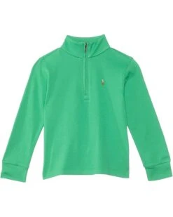Polo Ralph Lauren Kids Cotton Interlock Quarter-Zip Pullover (Big Kid) | Sweaters 7 Polo Ralph Lauren Kids Cotton Interlock Quarter-Zip Pullover (Big Kid) | Sweaters -The Kiddie Closet 61q8PTFwpiL. AC SR736920