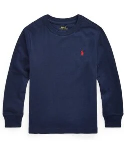 Polo Ralph Lauren Kids Cotton Jersey Long Sleeve Tee (Little Kids) | Shirts & Tops