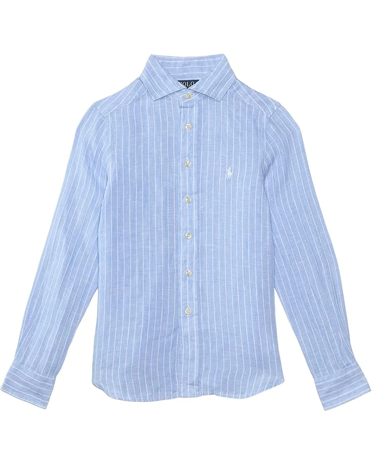 Polo Ralph Lauren Kids Striped Linen Shirt (Big Kid) | Shirts & Tops 1 Polo Ralph Lauren Kids Striped Linen Shirt (Big Kid) | Shirts & Tops