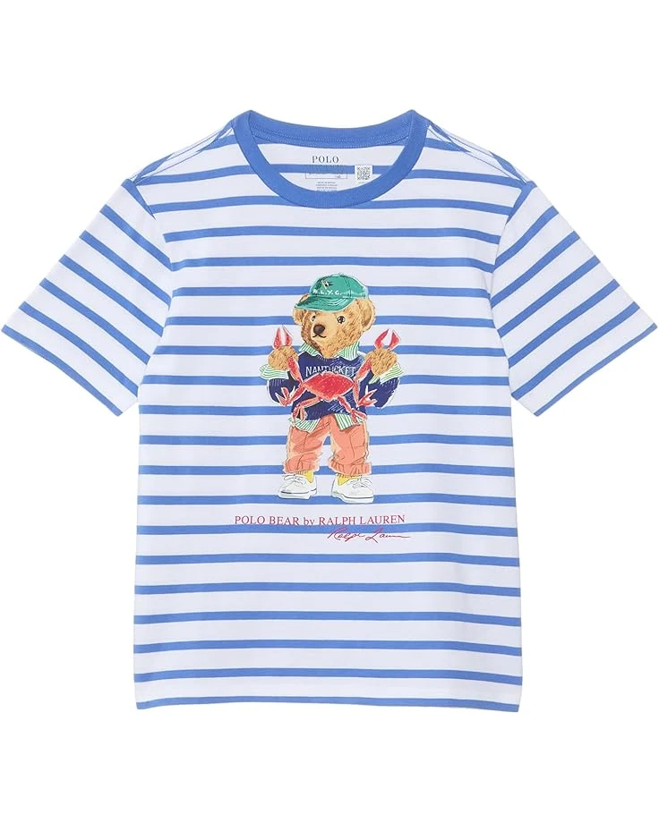 Polo Ralph Lauren Kids Polo Bear Striped Cotton Jersey Tee (Toddler/Little Kid) | Shirts & Tops 1 Polo Ralph Lauren Kids Polo Bear Striped Cotton Jersey Tee (Toddler/Little Kid) | Shirts & Tops
