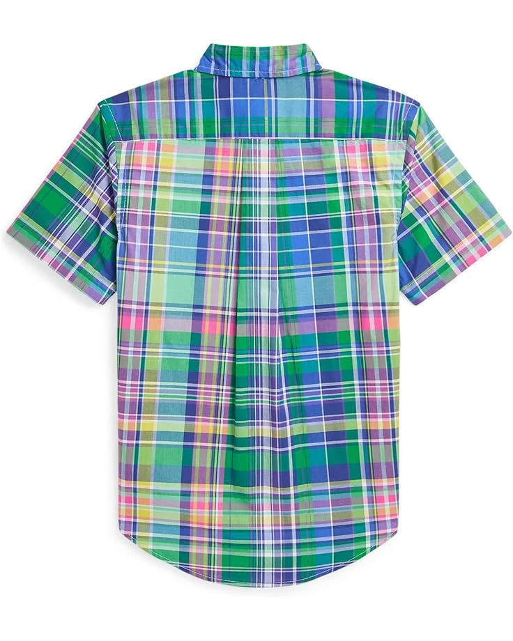 Polo Ralph Lauren Kids Gingham Cotton Poplin Short-Sleeve Shirt (Big Kid) | Shirts & Tops 2 Polo Ralph Lauren Kids Gingham Cotton Poplin Short-Sleeve Shirt (Big Kid) | Shirts & Tops - Image 2