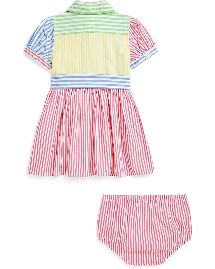 Polo Ralph Lauren Kids Striped Cotton Fun Shirtdress & Bloomer (Infant) | Dresses 2 Polo Ralph Lauren Kids Striped Cotton Fun Shirtdress & Bloomer (Infant) | Dresses - Image 2