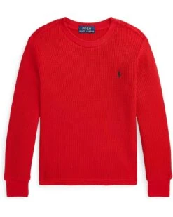 Polo Ralph Lauren Kids Waffle-Knit Cotton Long Sleeve Tee (Toddler/Little Kids) | Sweaters -The Kiddie Closet 716eXJy3stL. AC SR736920