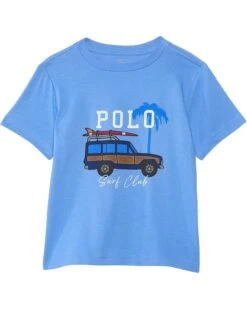 Polo Ralph Lauren Kids Car-Print Cotton Jersey Tee (Big Kid) | Shirts & Tops