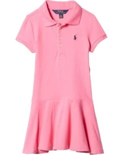 Polo Ralph Lauren Kids Short Sleeve Polo Dress (Little Kids) | Dresses