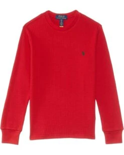 Polo Ralph Lauren Kids Waffle-Knit Cotton Long Sleeve Tee (Big Kids) | Shirts & Tops 4 Polo Ralph Lauren Kids Waffle-Knit Cotton Long Sleeve Tee (Big Kids) | Shirts & Tops -The Kiddie Closet 71B3c1RCFL. AC SR736920