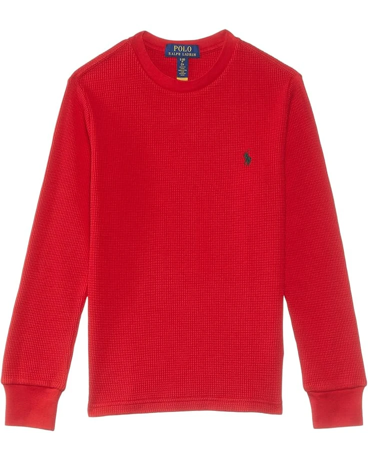 Polo Ralph Lauren Kids Waffle-Knit Cotton Long Sleeve Tee (Big Kids) | Shirts & Tops 2 Polo Ralph Lauren Kids Waffle-Knit Cotton Long Sleeve Tee (Big Kids) | Shirts & Tops - Image 2