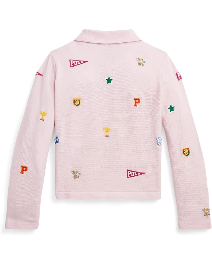 Polo Ralph Lauren Kids Collegiate-Icon Mesh Polo Shirt (Toddler/Little Kids) | Shirts & Tops 2 Polo Ralph Lauren Kids Collegiate-Icon Mesh Polo Shirt (Toddler/Little Kids) | Shirts & Tops - Image 2