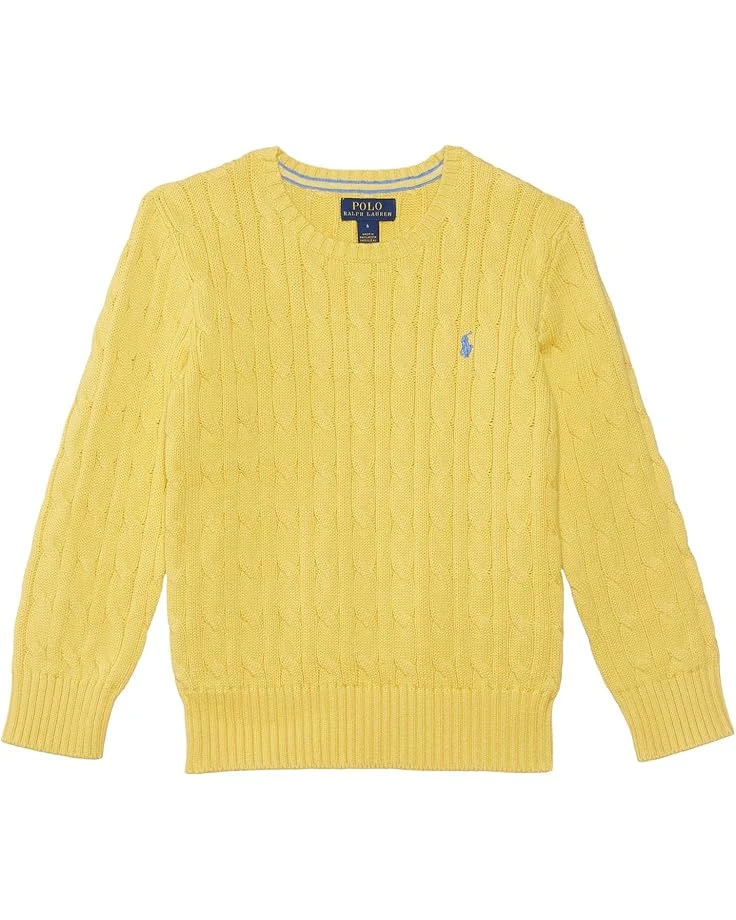 Polo Ralph Lauren Kids Cable-Knit Cotton Sweater (Little Kid/Big Kid) | Sweaters 2 Polo Ralph Lauren Kids Cable-Knit Cotton Sweater (Little Kid/Big Kid) | Sweaters - Image 2