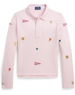 Polo Ralph Lauren Kids Collegiate-Icon Mesh Polo Shirt (Big Kids) | Shirts & Tops