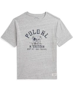 Polo Ralph Lauren Kids Cotton Jersey Graphic Tee (Big Kid) | Shirts & Tops