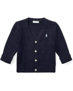 Polo Ralph Lauren Kids Combed Cotton V-Neck Cardigan (Infant) | Sweaters 7 Polo Ralph Lauren Kids Combed Cotton V-Neck Cardigan (Infant) | Sweaters -The Kiddie Closet 71KXuthaFPL. AC SR736920