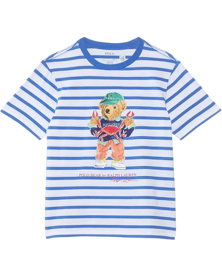 Polo Ralph Lauren Kids Polo Bear Striped Cotton Jersey Tee (Big Kid) | Shirts & Tops 1 Polo Ralph Lauren Kids Polo Bear Striped Cotton Jersey Tee (Big Kid) | Shirts & Tops