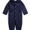 Polo Ralph Lauren Kids Water-Repellent Hooded Barn Bunting (Infant) | Coats & Outerwear