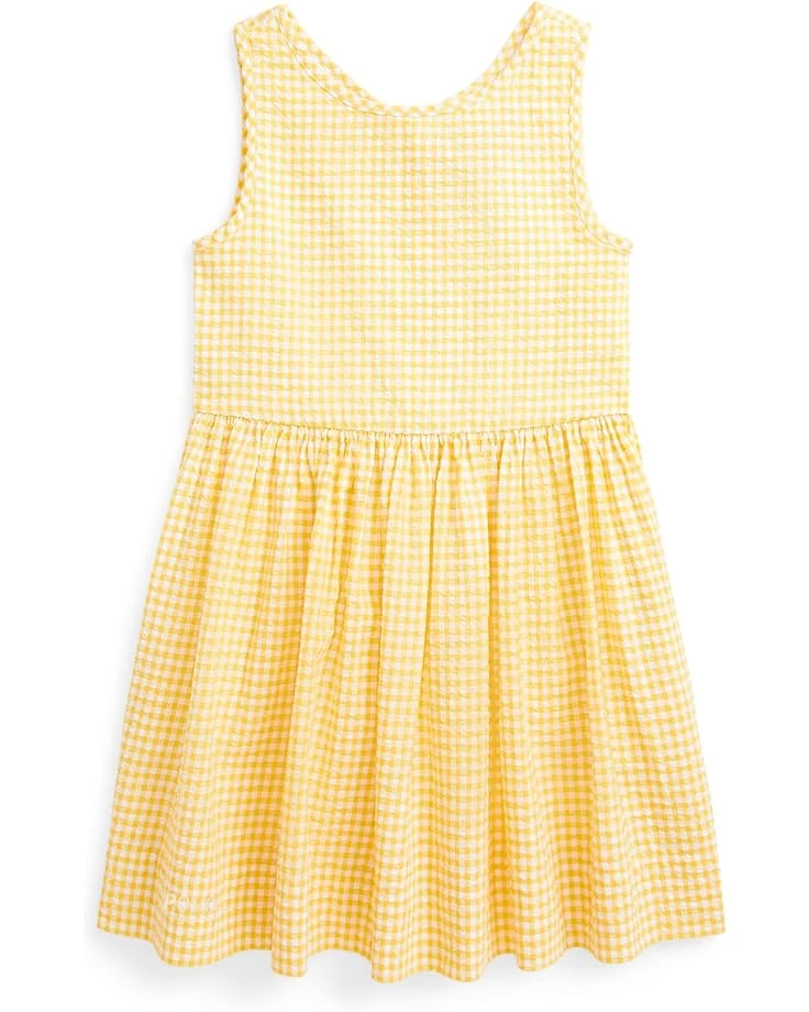 Polo Ralph Lauren Kids Gingham Cotton Seersucker Dress (Toddler/Little Kid) | Dresses 1 Polo Ralph Lauren Kids Gingham Cotton Seersucker Dress (Toddler/Little Kid) | Dresses