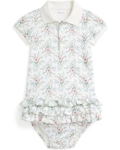 Polo Ralph Lauren Kids Floral Cotton Polo Dress & Bloomer (Infant) | Dresses