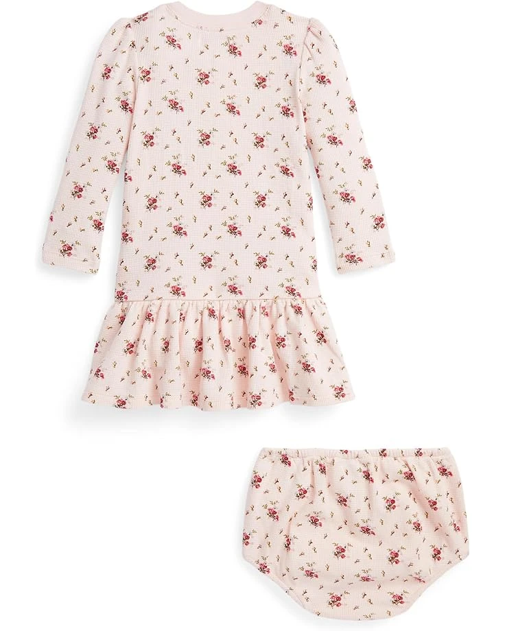 Polo Ralph Lauren Kids Floral Waffle Henley Dress & Bloomer (Infant) | Dresses 2 Polo Ralph Lauren Kids Floral Waffle Henley Dress & Bloomer (Infant) | Dresses - Image 2