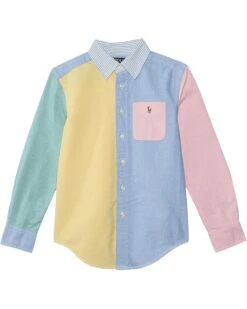 Polo Ralph Lauren Kids Cotton Oxford Fun Shirt (Toddler/Little Kid) | Shirts & Tops