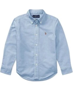 Polo Ralph Lauren Kids Cotton Oxford Sport Shirt (Little Kids) | Shirts & Tops
