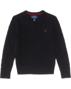 Polo Ralph Lauren Kids Cable-Knit Cotton Sweater (Big Kids) | Sweaters