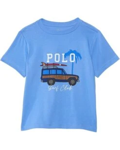 Polo Ralph Lauren Kids Car-Print Cotton Jersey Tee (Toddler/Little Kid) | Shirts & Tops