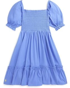 Polo Ralph Lauren Kids Smocked Cotton Jersey Dress (Big Kid) | Dresses -The Kiddie Closet 71YdZP1K5yL. AC SR736920