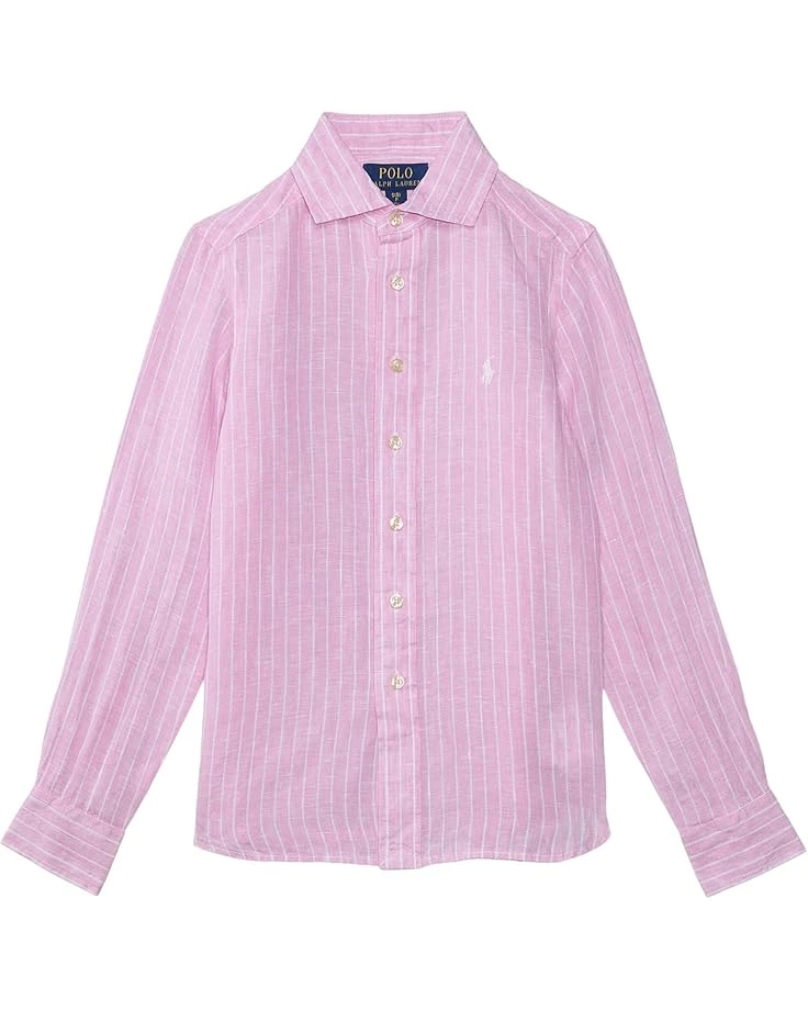 Polo Ralph Lauren Kids Striped Linen Shirt (Big Kid) | Shirts & Tops 3 Polo Ralph Lauren Kids Striped Linen Shirt (Big Kid) | Shirts & Tops - Image 3