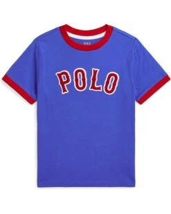 Polo Ralph Lauren Kids Baseball-Logo Cotton Jersey Tee (Toddler/Little Kid) | Shirts & Tops