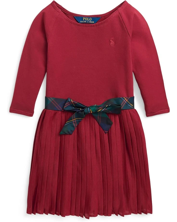 Polo Ralph Lauren Kids Pleated Stretch Jersey Dress (Toddler/Little kids) | Dresses 1 Polo Ralph Lauren Kids Pleated Stretch Jersey Dress (Toddler/Little kids) | Dresses