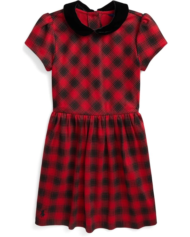 Polo Ralph Lauren Kids Buffalo Check Stretch Ponte Dress (Toddler/Little Kids) | Dresses 1 Polo Ralph Lauren Kids Buffalo Check Stretch Ponte Dress (Toddler/Little Kids) | Dresses