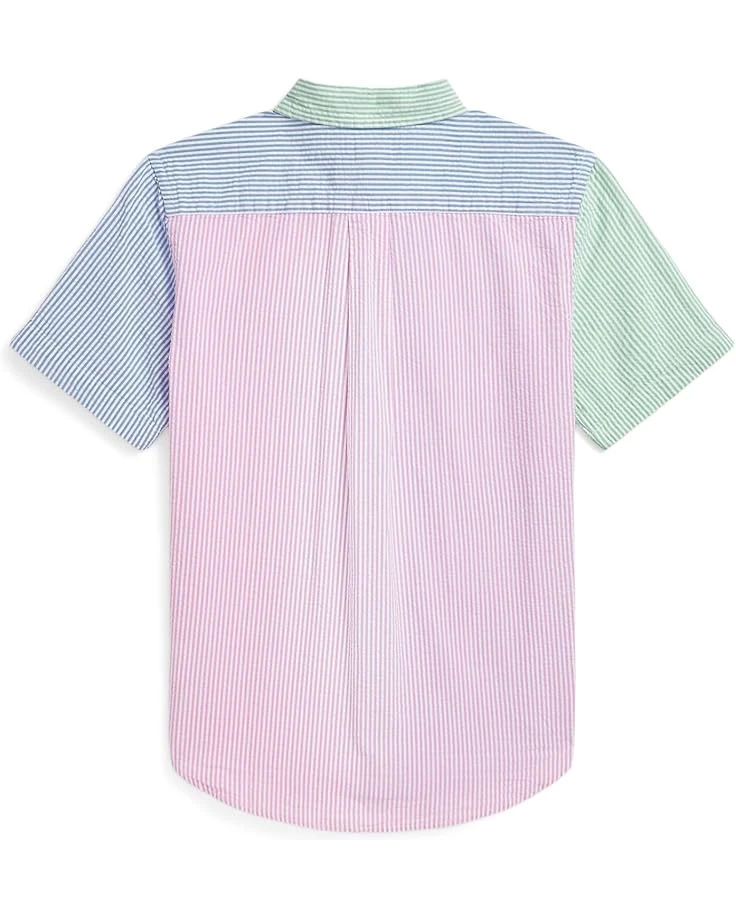 Polo Ralph Lauren Kids Striped Cotton Seersucker Fun Shirt (Big Kid) | Shirts & Tops 2 Polo Ralph Lauren Kids Striped Cotton Seersucker Fun Shirt (Big Kid) | Shirts & Tops - Image 2