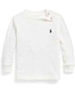 Polo Ralph Lauren Kids Waffle-Knit Cotton Long-Sleeve Tee (Infant) | Sweaters