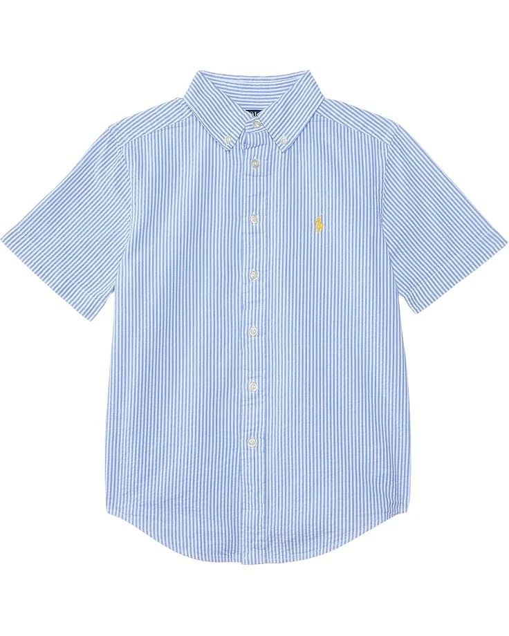 Polo Ralph Lauren Kids Cotton Seersucker Short-Sleeve Shirt (Toddler/Little Kid) | Shirts & Tops 1 Polo Ralph Lauren Kids Cotton Seersucker Short-Sleeve Shirt (Toddler/Little Kid) | Shirts & Tops