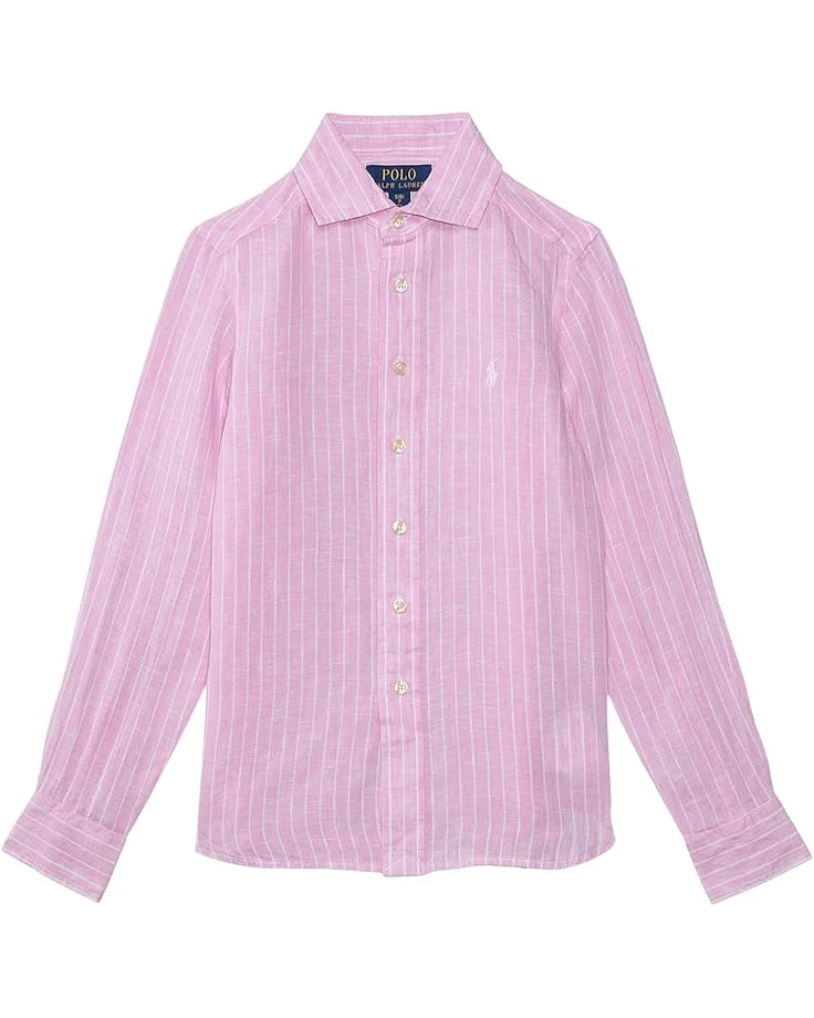 Polo Ralph Lauren Kids Striped Linen Shirt (Toddler/Little Kid) | Shirts & Tops 3 Polo Ralph Lauren Kids Striped Linen Shirt (Toddler/Little Kid) | Shirts & Tops - Image 3