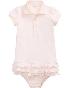 Polo Ralph Lauren Kids Ruffled Polo Dress & Bloomer (Infant) | Dresses